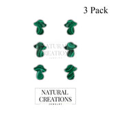 malachite earrings